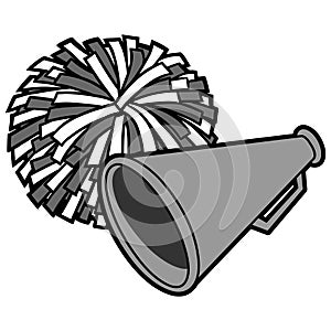 Cheerleading Icon Illustration