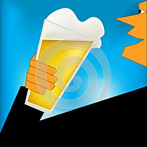 Cheers, Beer Art Deco Style Poster