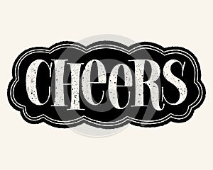 Cheers Hand Lettering