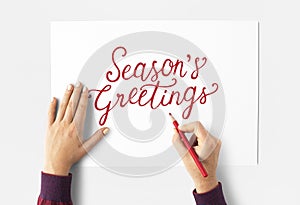 Cheers Seasons Greeting New Year 2017 Concept