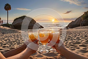 Cheers to enjoying your holiday at the beach