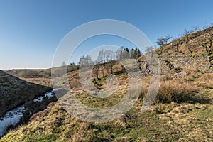 Cheesden brook and valley near Haywood, Greater Manchester