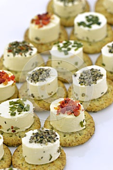 Cheese appetizer with biscuit