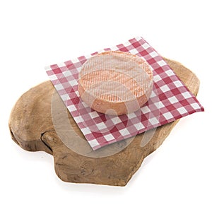 Cheese as snack on cutting board