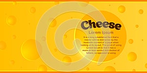 Cheese background with place for your text.