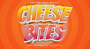 Cheese Bites editable text effect Template