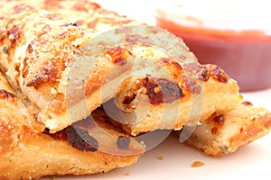 Cheese Bread and Marinara Sauce