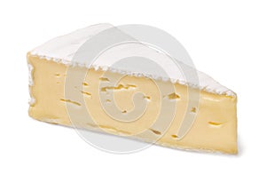 cheese brie on a white background