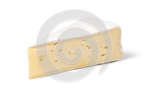cheese brie on a white background