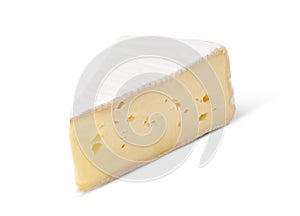 cheese brie on a white background