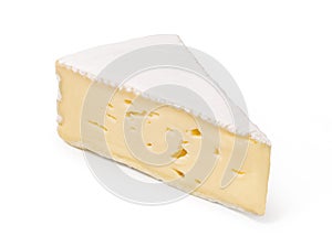 cheese brie on a white background