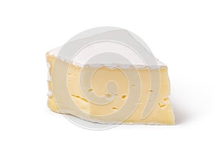 cheese brie on a white background