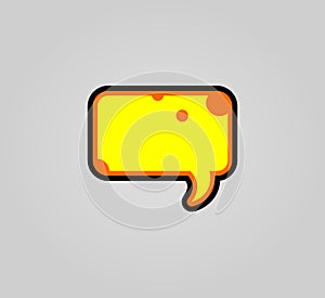 Cheese bubble vector