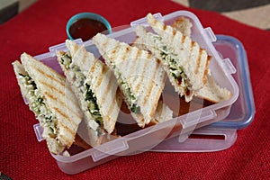 paneer. muttakos. cheese. cabbage. sandwich. paneer muttakos cheese cabbage sandwich. paneer muttakos sandwich.tripleta.medianoche photo