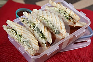 paneer. cheese. cabbage. sandwich. paneer muttakos sandwich. cheese cabbage sandwich. tripleta. medianoche. melt. mollete. french  photo