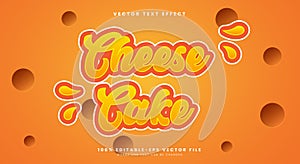 Cheese Cake 3d editable text effect