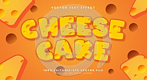 Cheese Cake editable text effect Template