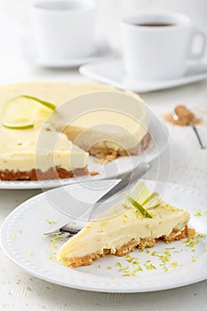 Cheese cake with lime