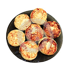 Cheese cake on the plate