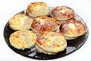 Cheese cake on the plate