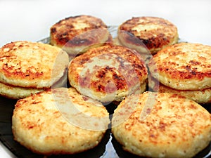 Cheese cake on the plate