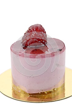 Cheese cake with raspberry