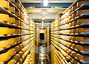 Cheese on Cellar racks