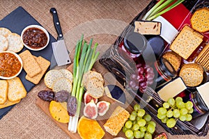 Cheese, Crackers and Piclkle Hamper