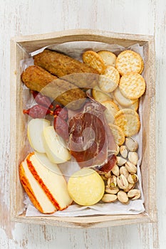 Cheese with croquettes