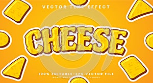 Cheese editable text effect