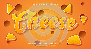 Cheese editable text effect Template