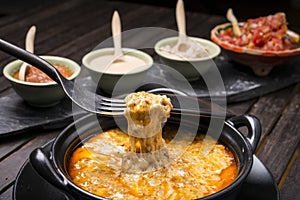 Cheese Fondue Mexican style
