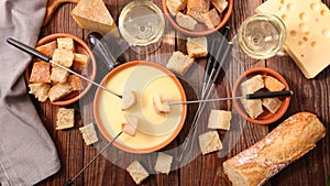 Cheese fondue swiss