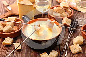 Cheese fondue swiss