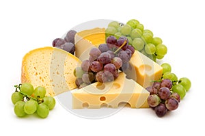 Cheese and grape