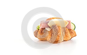 cheese and ham croissant