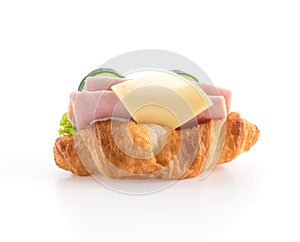cheese and ham croissant