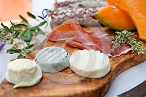 Cheese- ham plate A la Provence