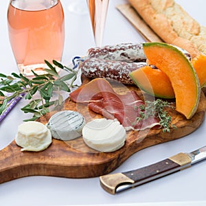 Cheese- ham plate A la Provence