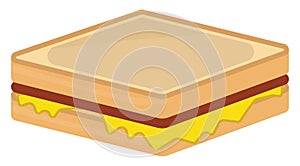 Cheese and ham sandwich, icon