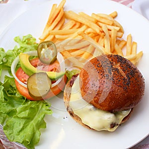 Cheese hamburger