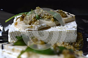 Cheese with herbs in Bulgaria