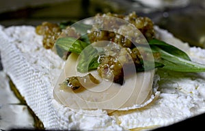 Cheese with herbs in Bulgaria photo