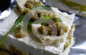 Cheese with herbs in Bulgaria photo