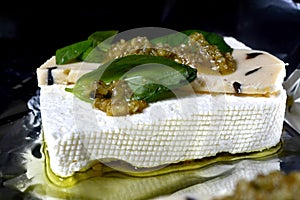 Cheese with herbs in Bulgaria photo