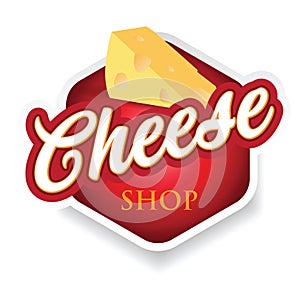 Cheese label lettering sign