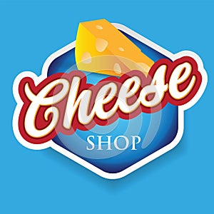 Cheese label lettering sign