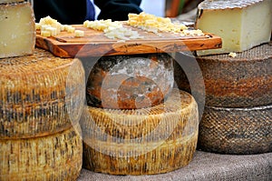 Cheese market in Florence, Italy photo