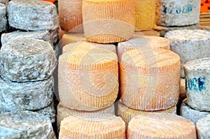 Cheese market in Italy