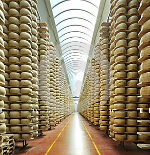 Cheese maturing storehouse